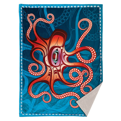 Fleece Blanket Octopus