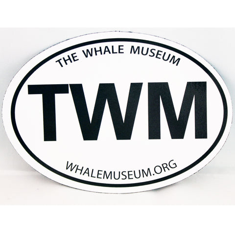 Oval The Whale Museum Magnet