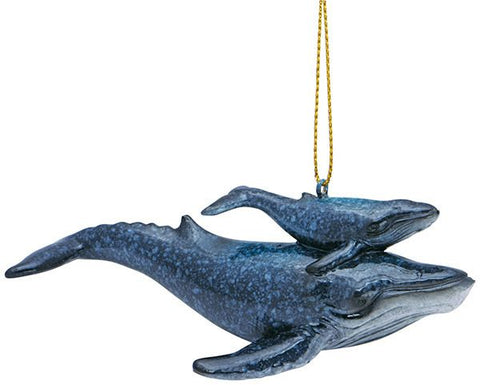Humpback with Baby Ornament