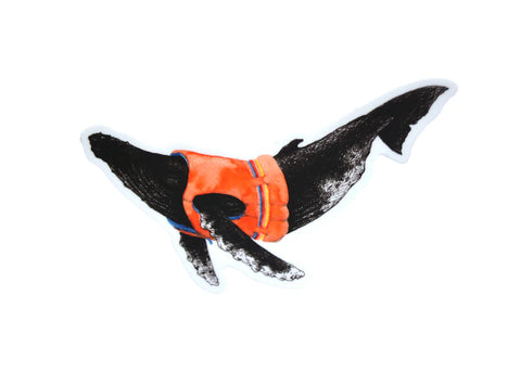 Natasha Van Netten Sticker - Life Preserver Humpback