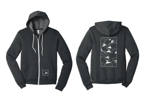 Orca Pod Zip Hoodie
