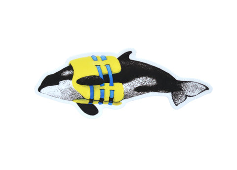 Natasha Van Netten Sticker - Life Preserver Orca