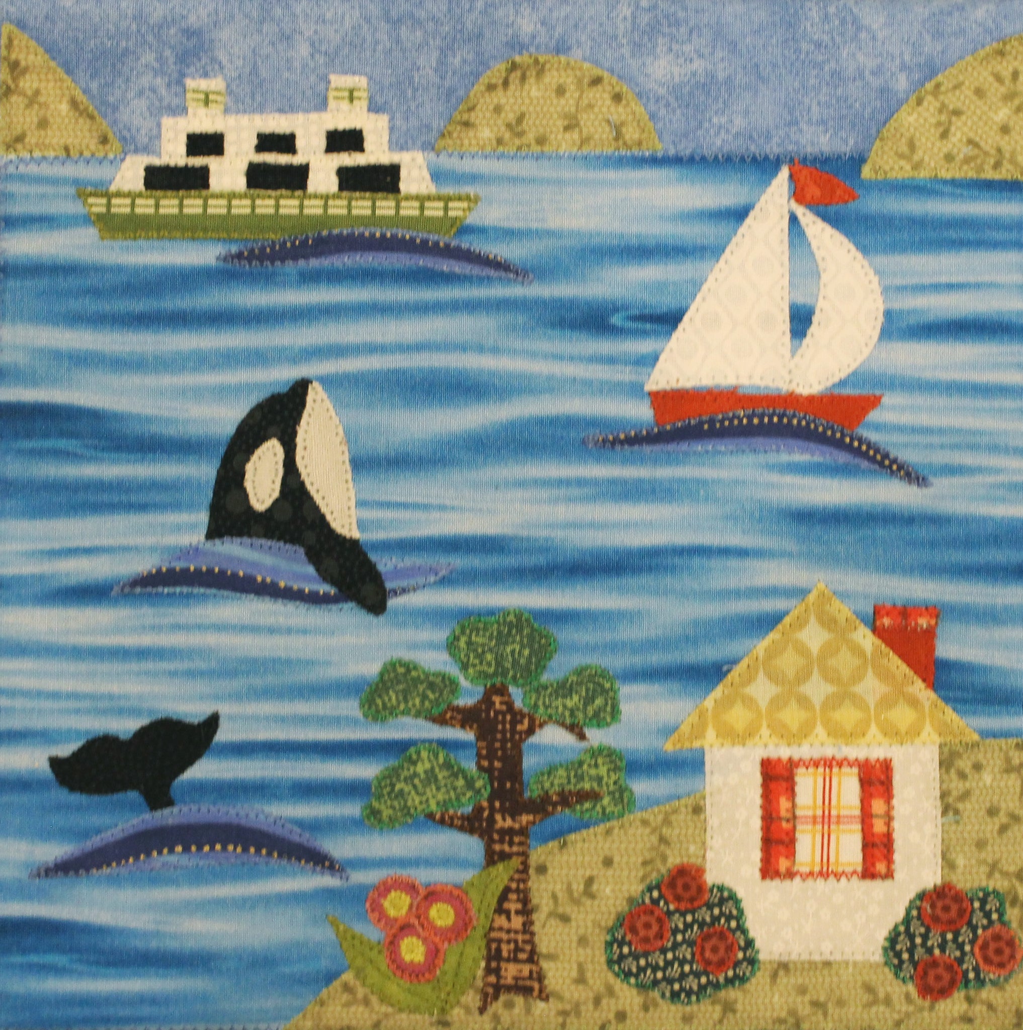 Orca Appliqué Artwork: Island Life