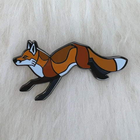 Roamin Bison Pin - Red Fox