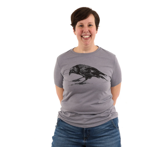 Crow T-shirt (blue)