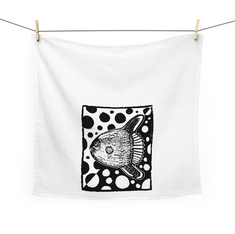 Our Wild Puget Sound Mola Mola Tea Towel