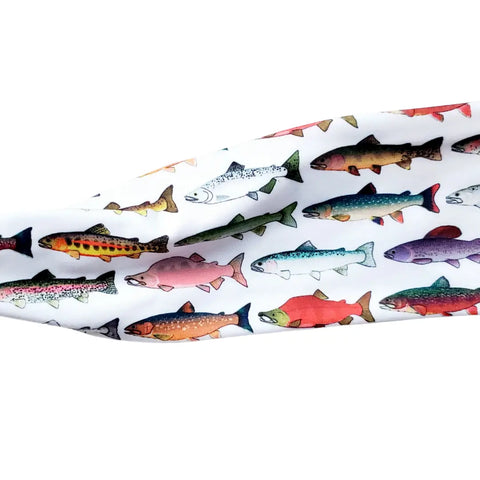 Happy AK Headband Salmon and Trout