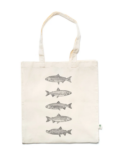 Salmon Species Organic Cotton Tote Bag