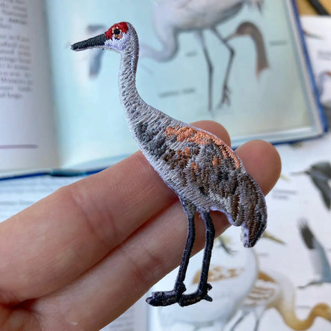 Bird Collective Patch Sandhill Crane