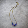 ASTALI Snake Glass Chevron Necklace - Sunset, Boho