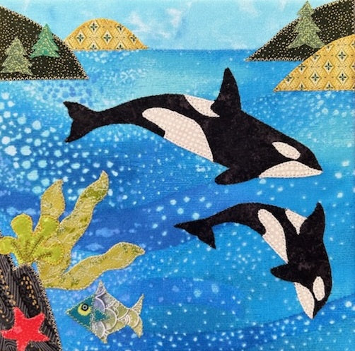 Orca Applique Artwork: "Summer Fun"