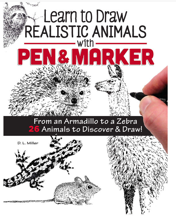 Book: Learn to Draw Realistic Animals With Pen & Marker How to Draw Book  Step by Step Drawing Book -  Israel