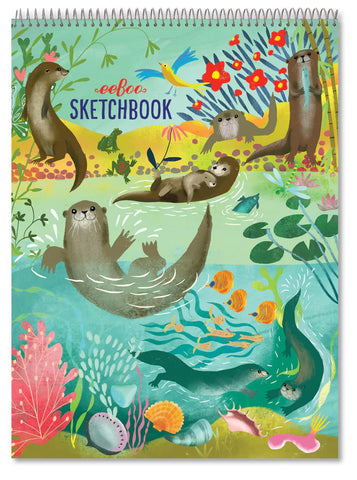 Otters at Play Sketchbook