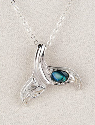 Sculpted Whale Tail Necklace