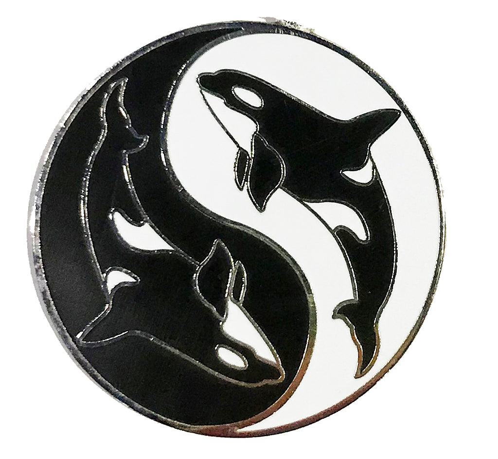 Yin Yang Orca magnet