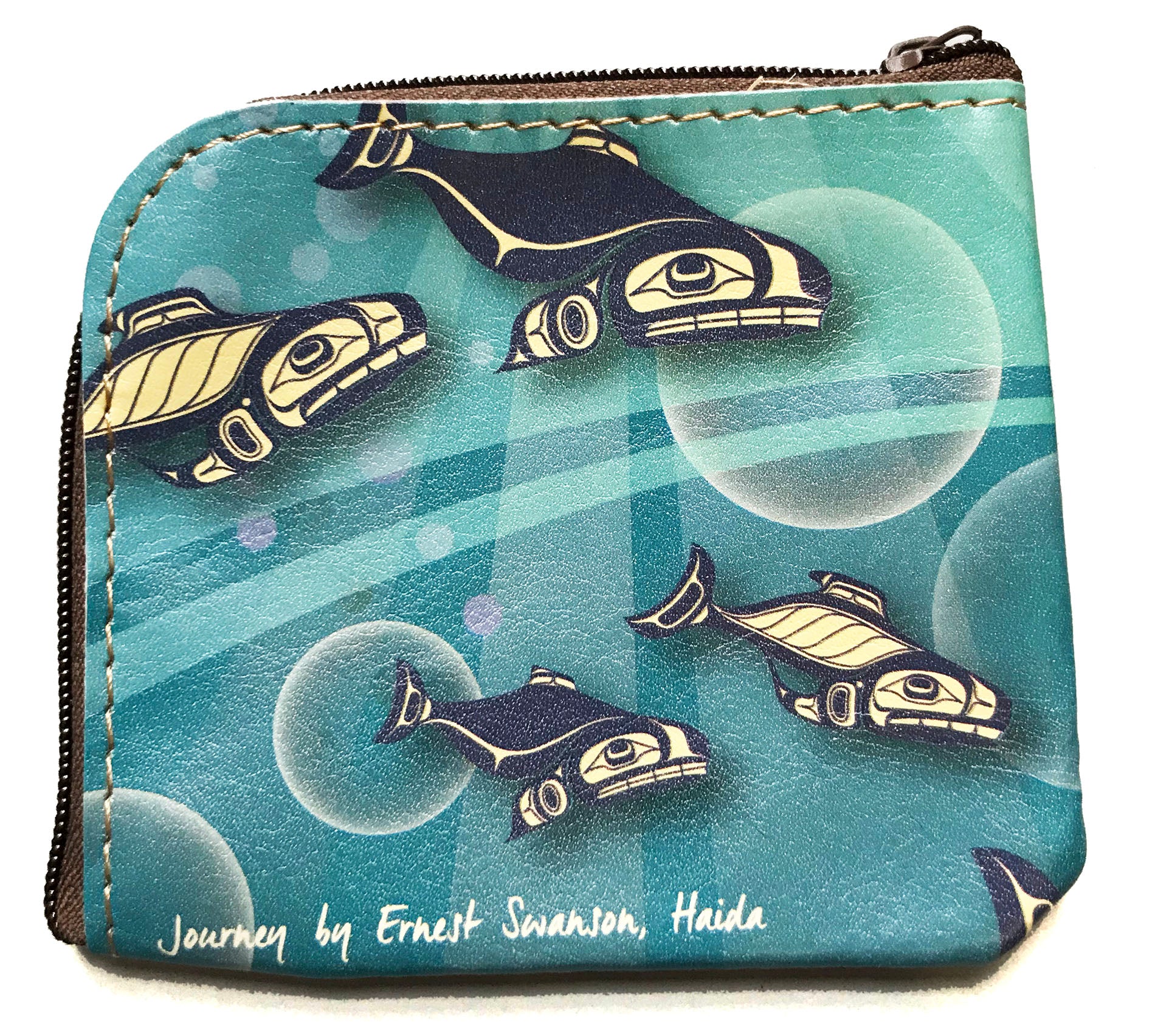 Salmon Journey coin purse