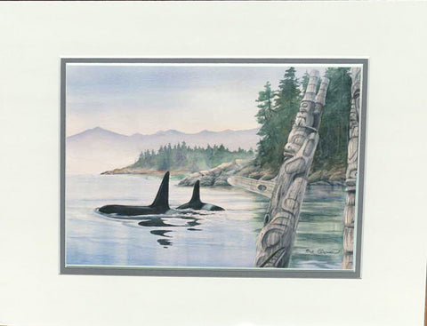 Sue Coleman: Whale Watchers Print