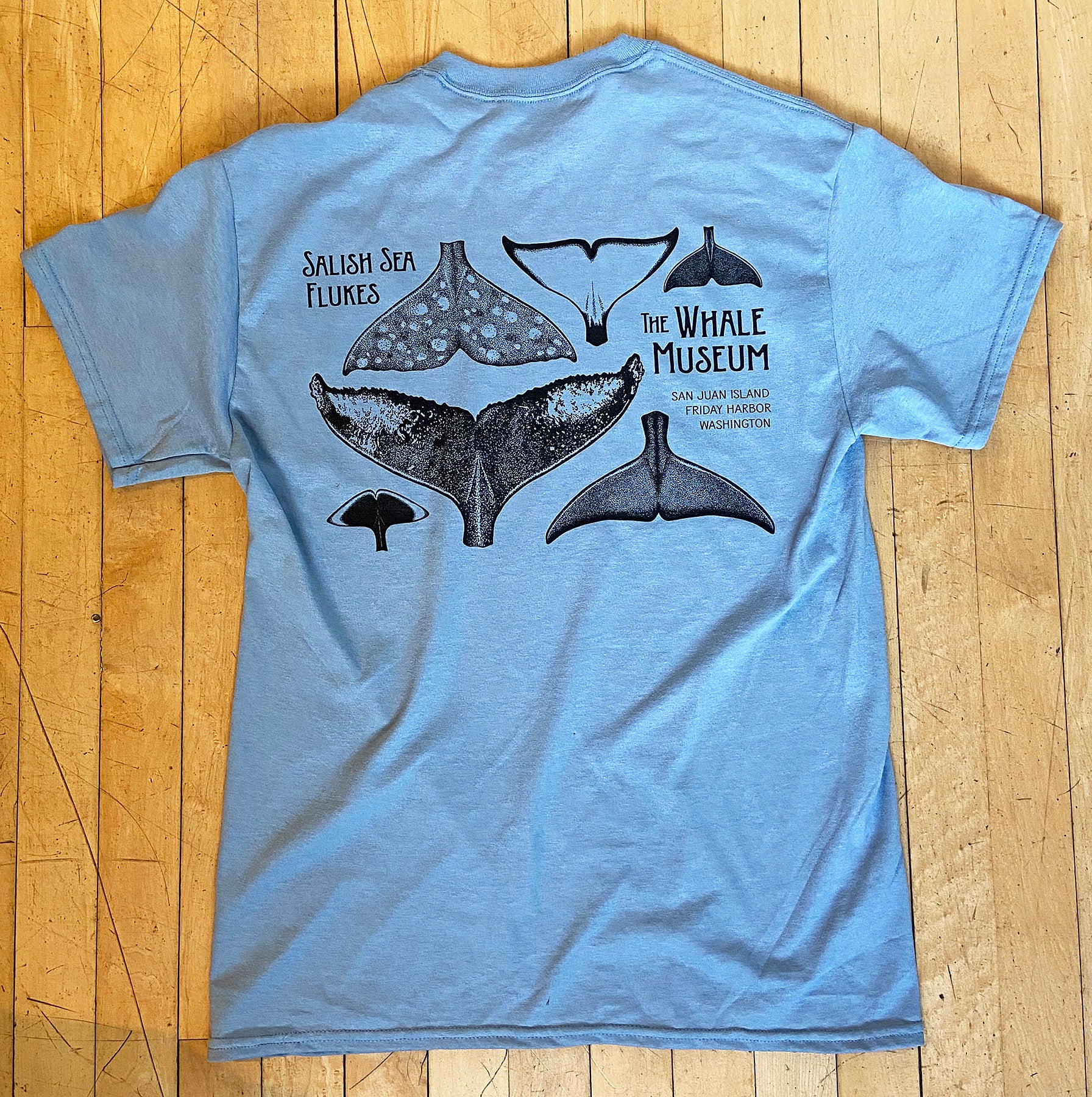 Salish Sea Whale Flukes T-Shirt | The Whale Museum