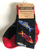Salmon Art Socks