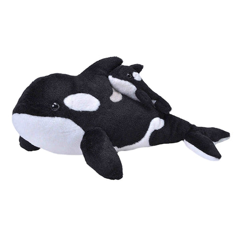 Mom and Baby Orca Plush