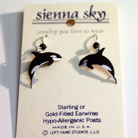 Orca earrings