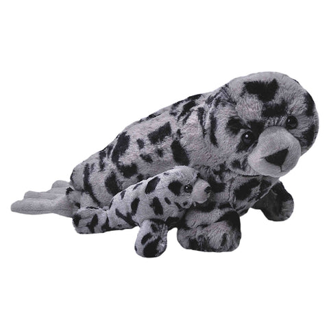 Mom and Baby Harbor Seal Plush