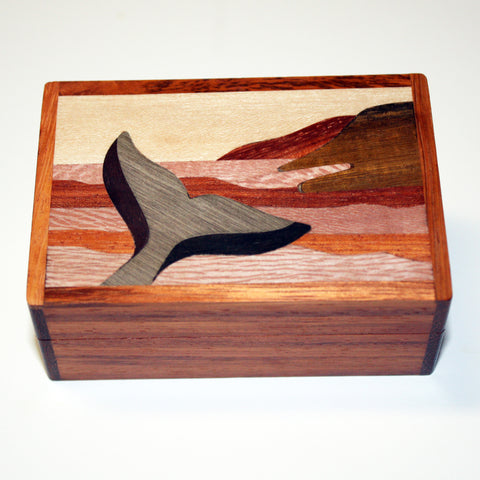 Wooden Whale Tail Box