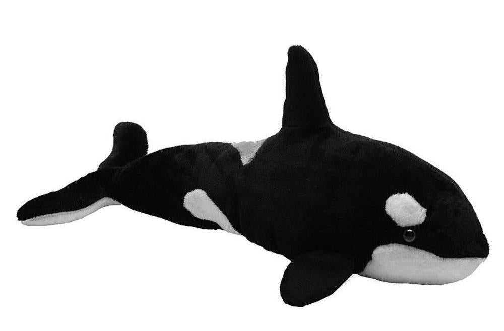 Orca Plush: 12" in Baby Boa Material
